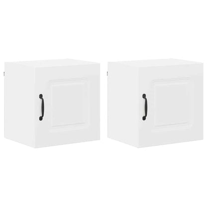Kitchen Wall Cabinet with Shelf 2 pcs White 40 x 31 x 40 cm