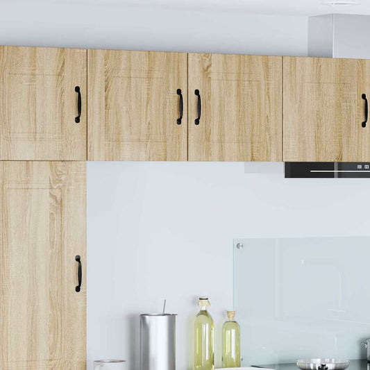 Kitchen Wall Cabinet with Door 2 pcs Sonoma Oak 40 x 31 x 40 cm