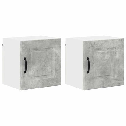 Kitchen Wall Cabinet 2 pcs Concrete Grey 40 x 31 x 40 cm