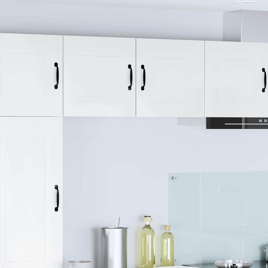 Kitchen Wall Cabinet with Door High Gloss White 40 x 31 x 40 cm