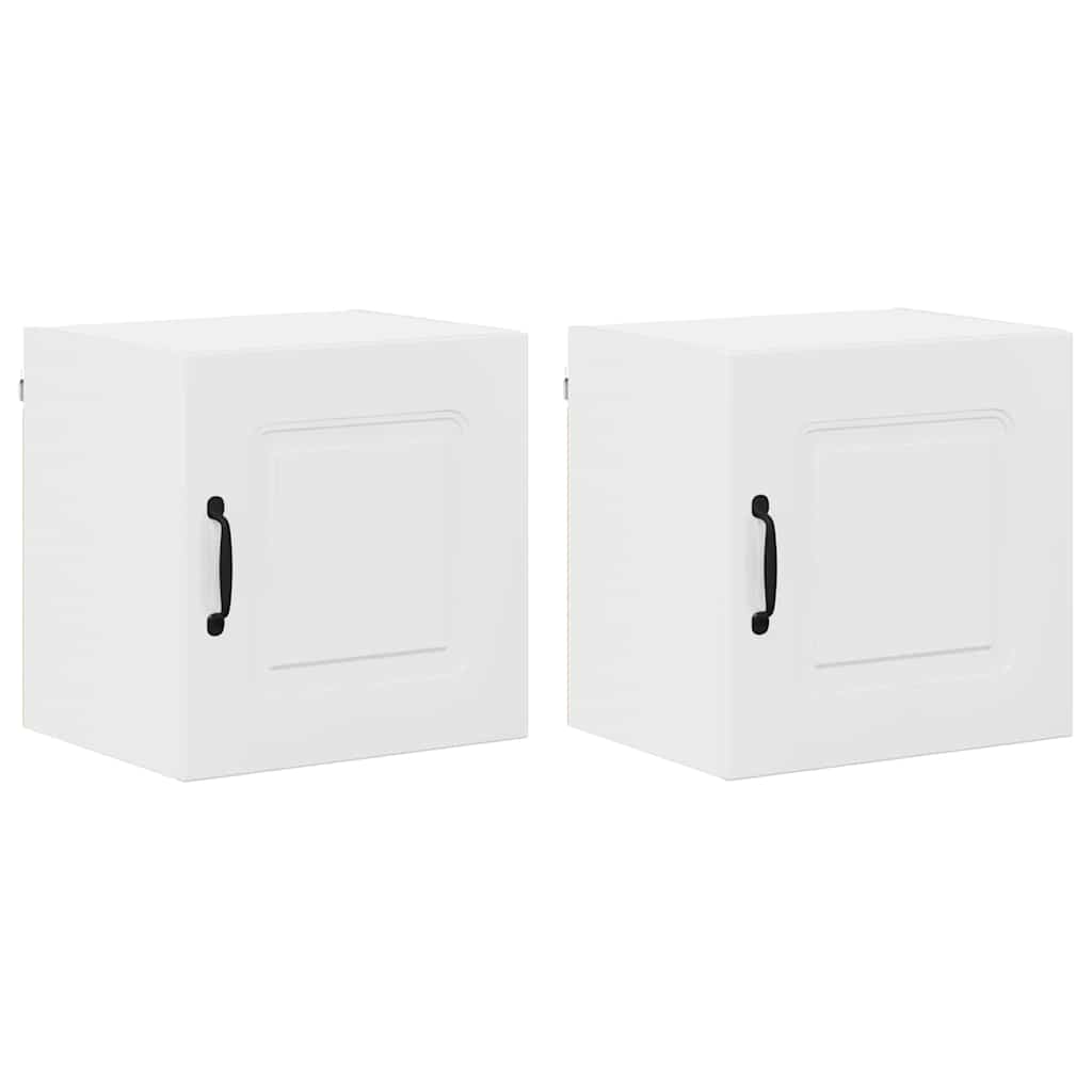 Kitchen Wall Cabinet 2 pcs High Gloss White 40 x 31 x 40 cm