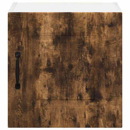 Kitchen Wall Cabinet with Door 2 pcs Smoked Oak 40 x 31 x 40 cm