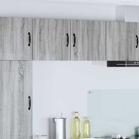 Kitchen Wall Cabinet with Shelf Grey Sonoma 40 x 31 x 40 cm