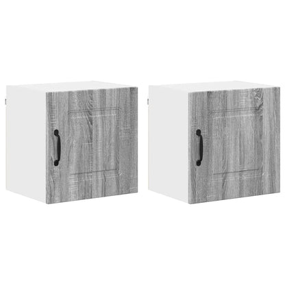 Kitchen Wall Cabinet 2 pcs Grey Sonoma 40 x 31 x 40 cm