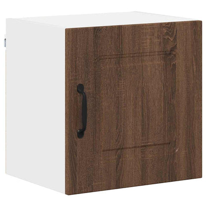 Kitchen Wall Cabinet with Shelf 2 pcs Brown Oak 40 x 31 x 40 cm