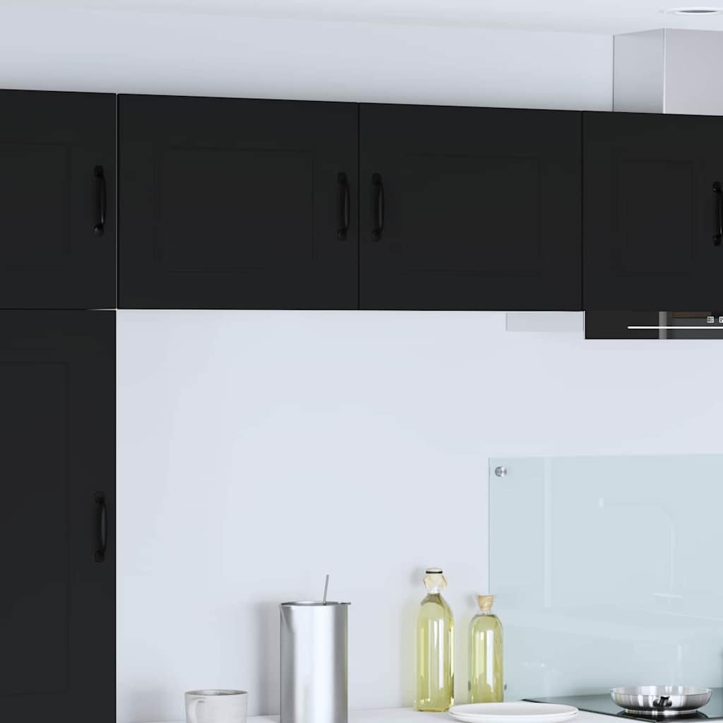 Kitchen Wall Cabinet with Shelf 2 pcs Black 50 x 31 x 40 cm