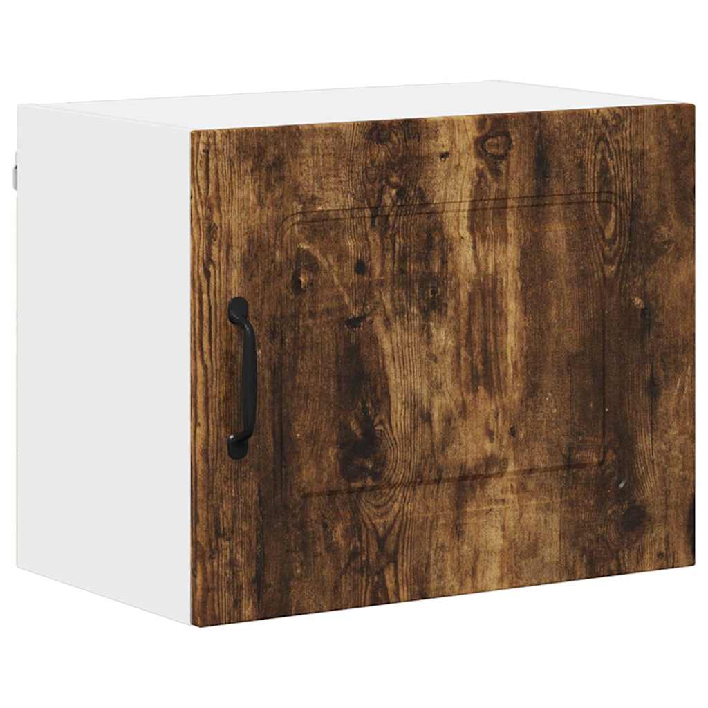 Kitchen Wall Cabinet with Door 2 pcs Smoked Oak 50 x 31 x 40 cm