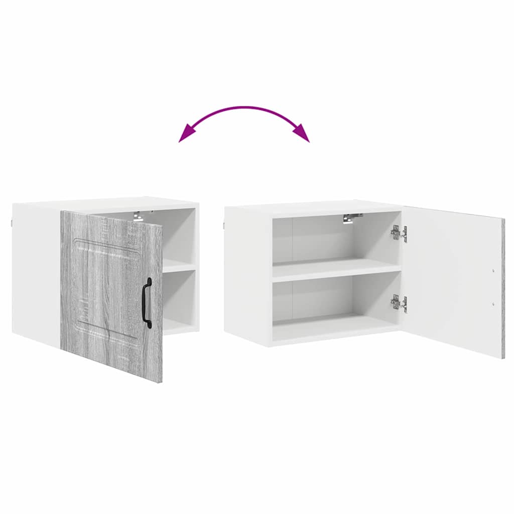 Kitchen Wall Cabinet with Shelf Grey Sonoma 50 x 31 x 40 cm
