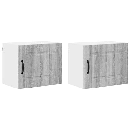 Kitchen Wall Cabinet 2 pcs Grey Sonoma 50 x 31 x 40 cm