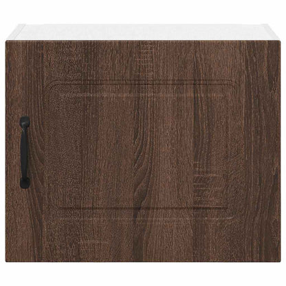 Kitchen Wall Cabinet with Shelf 2 pcs Brown Oak 50 x 31 x 40 cm