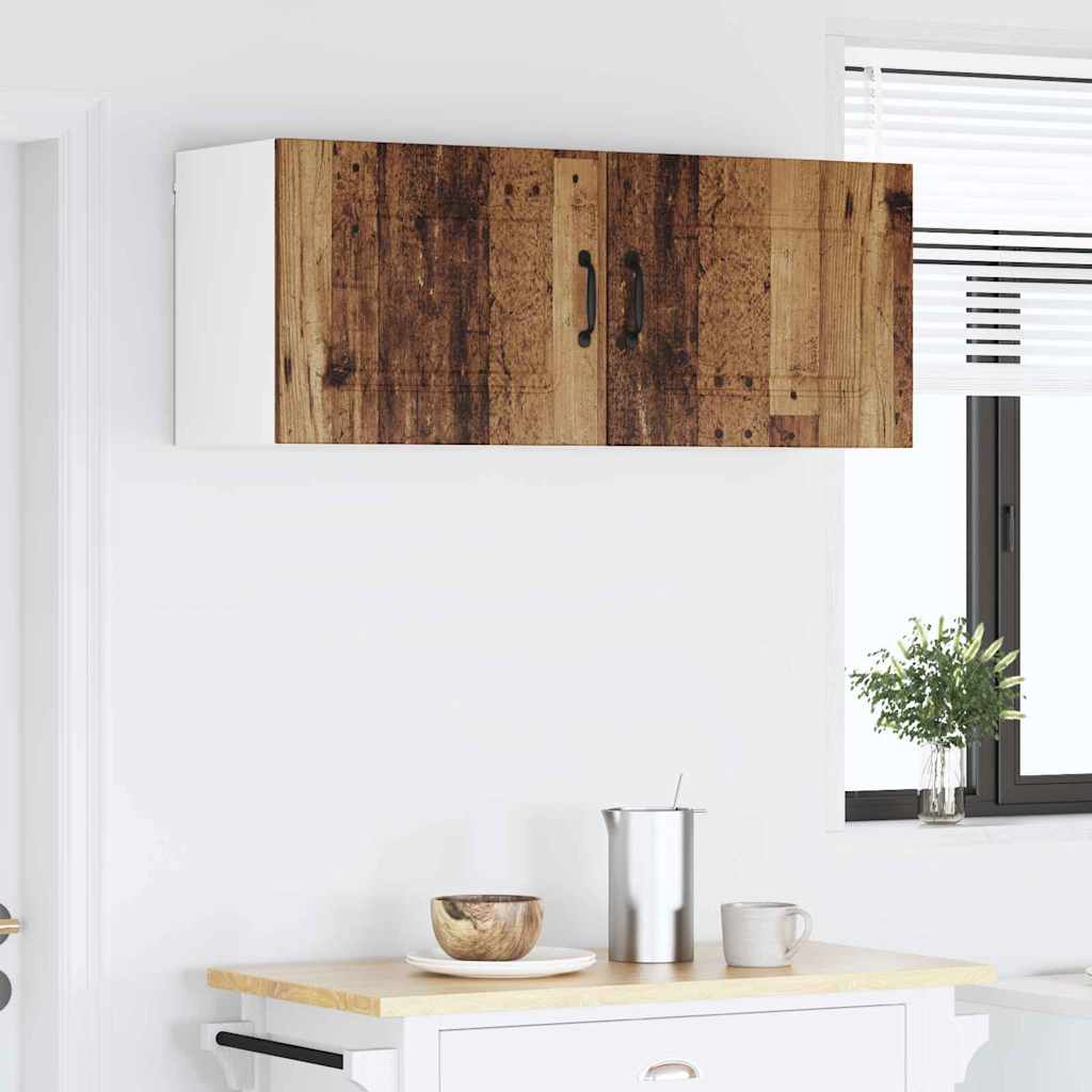 Kitchen Wall Cabinet with Shelf 2 pcs Old Wood 50 x 31 x 40 cm