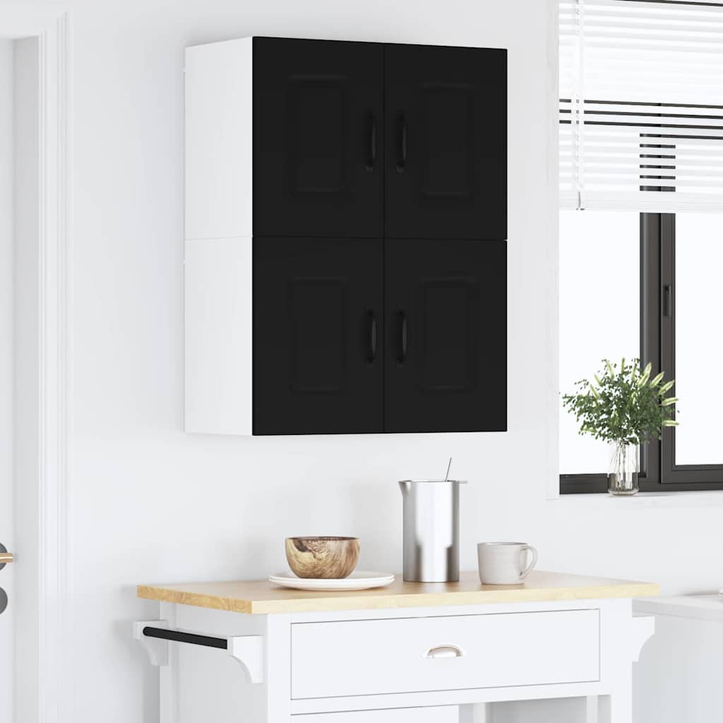 Kitchen Wall Cabinet Black 60 x 31 x 40 cm Engineered Wood