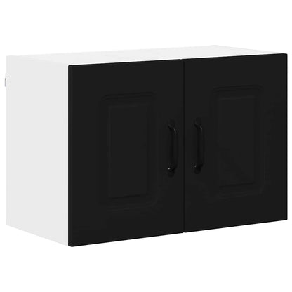 Kitchen Wall Cabinet with Shelf 2 pcs Black 60 x 31 x 40 cm