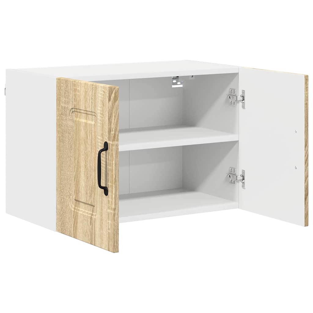 Kitchen Wall Cabinet with Door 2 pcs Sonoma Oak 60 x 31 x 40 cm