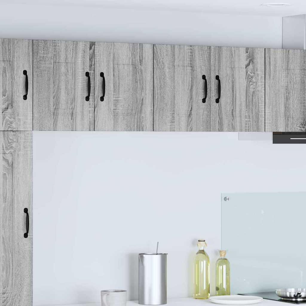Kitchen Wall Cabinet with Shelf Grey Sonoma 60 x 31 x 40 cm