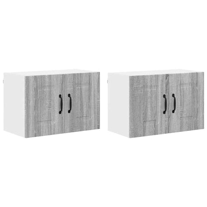 Kitchen Wall Cabinet 2 pcs Grey Sonoma 60 x 31 x 40 cm