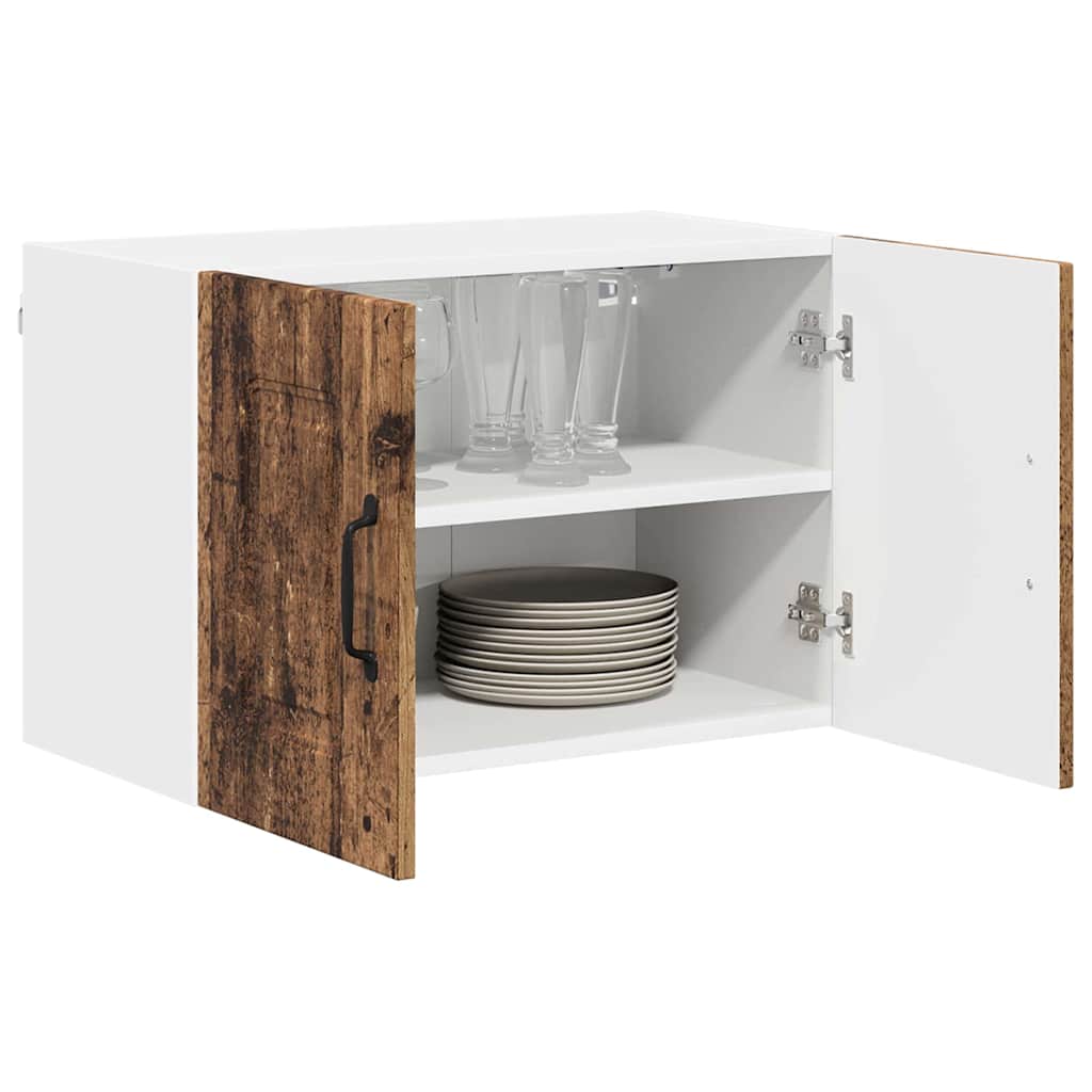 Kitchen Wall Cabinet with Shelf 2 pcs Old Wood 60 x 31 x 40 cm