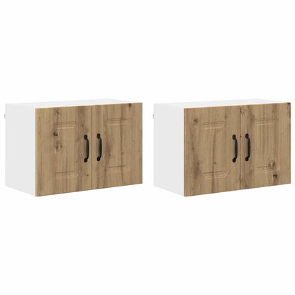 Kitchen Wall Cabinet 2 pcs Artisan Oak 60 x 31 x 40 cm