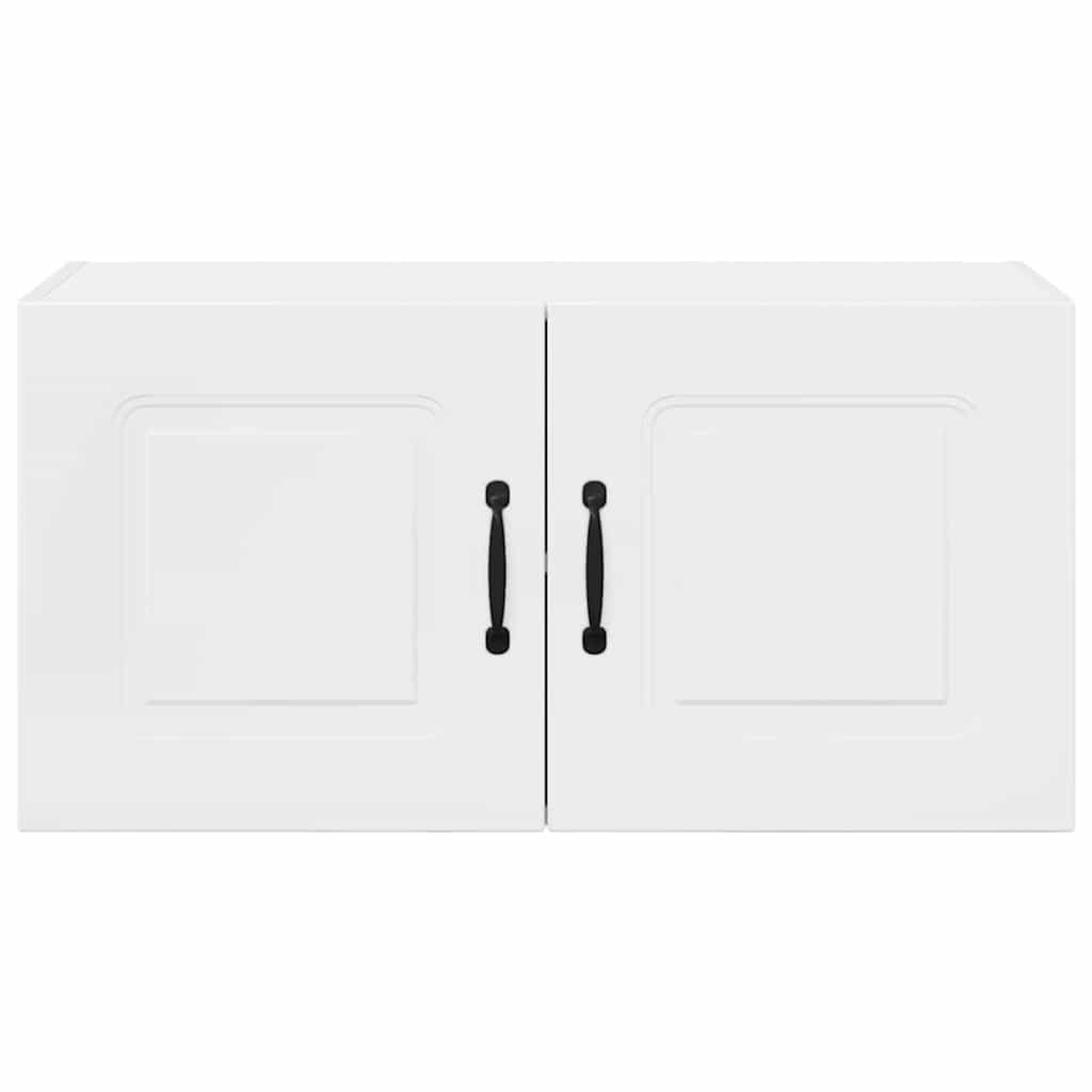 Kitchen Wall Cabinet with Door High Gloss White 80 x 31 x 40 cm