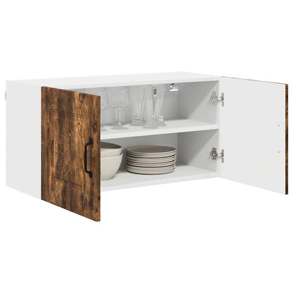 Kitchen Wall Cabinet Smoked Oak 80 x 31 x 40 cm Engineered Wood
