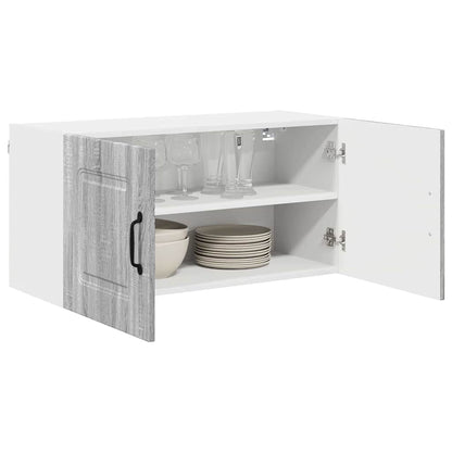 Kitchen Wall Cabinet with Shelf Grey Sonoma 80 x 31 x 40 cm