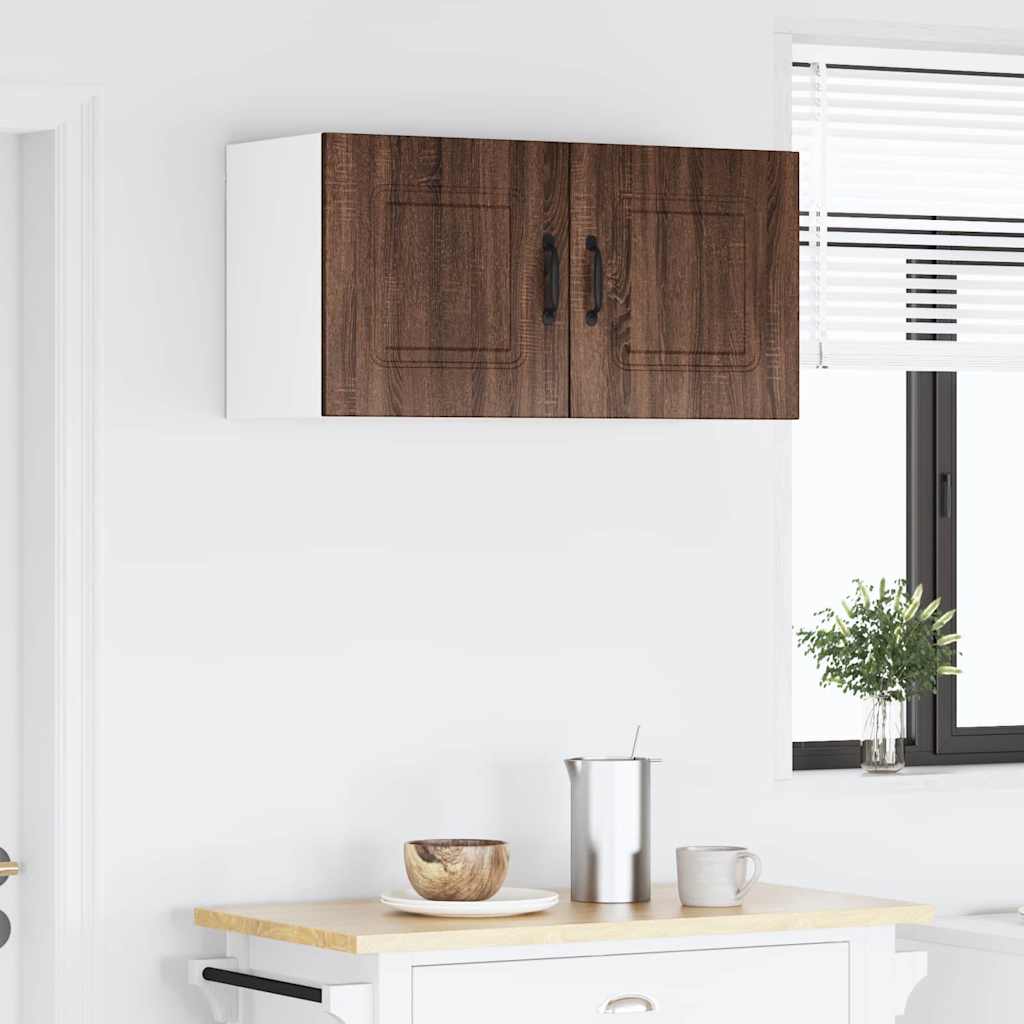 Kitchen Wall Cabinet Brown Oak 80 x 31 x 40 cm Engineered Wood