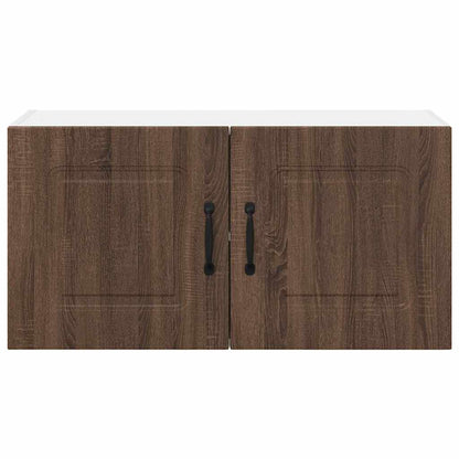 Kitchen Wall Cabinet Brown Oak 80 x 31 x 40 cm Engineered Wood