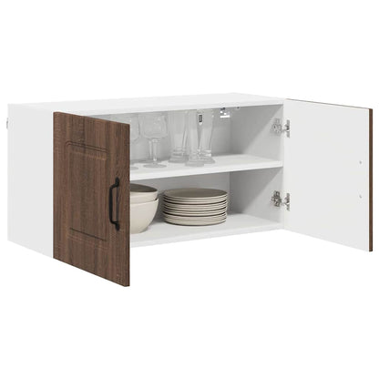 Kitchen Wall Cabinet Brown Oak 80 x 31 x 40 cm Engineered Wood