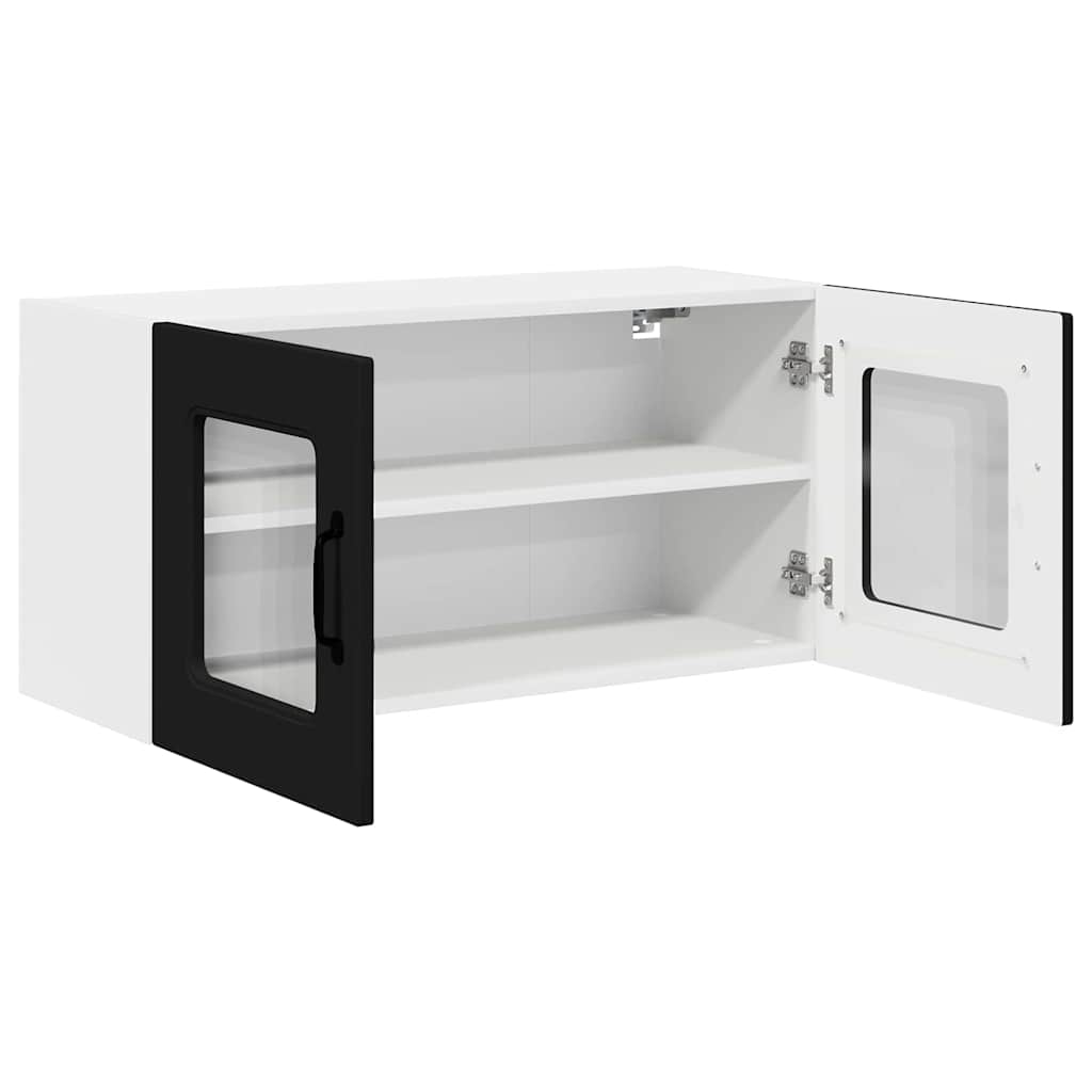 Kitchen Wall Cabinet Black 80 x 31 x 40 cm Engineered Wood