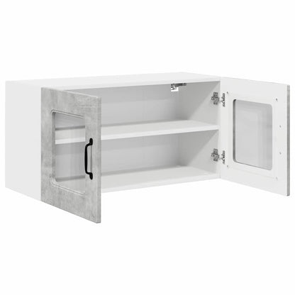 Kitchen Wall Cabinet with Shelf Concrete Grey 80 x 31 x 40 cm