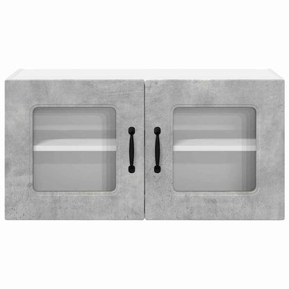 Kitchen Wall Cabinet with Shelf Concrete Grey 80 x 31 x 40 cm