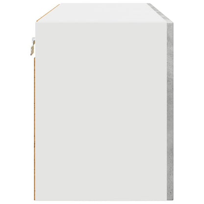 Kitchen Wall Cabinet with Shelf Concrete Grey 80 x 31 x 40 cm