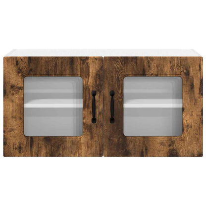 Kitchen Wall Cabinet Smoked Oak 80 x 31 x 40 cm Engineered Wood