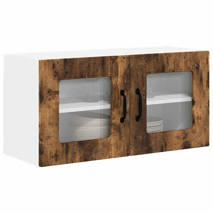 Kitchen Wall Cabinet Smoked Oak 80 x 31 x 40 cm Engineered Wood