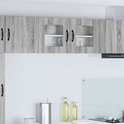 Kitchen Wall Cabinet with Shelf Grey Sonoma 80 x 31 x 40 cm