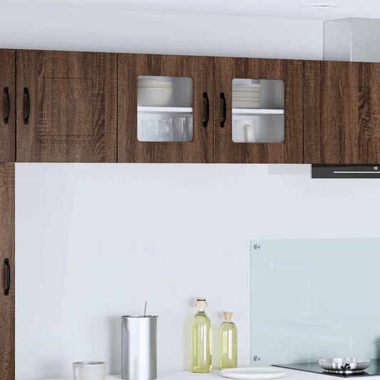 Kitchen Wall Cabinet Brown Oak 80 x 31 x 40 cm Engineered Wood