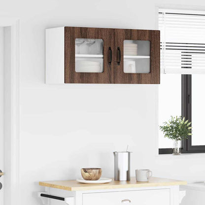 Kitchen Wall Cabinet Brown Oak 80 x 31 x 40 cm Engineered Wood