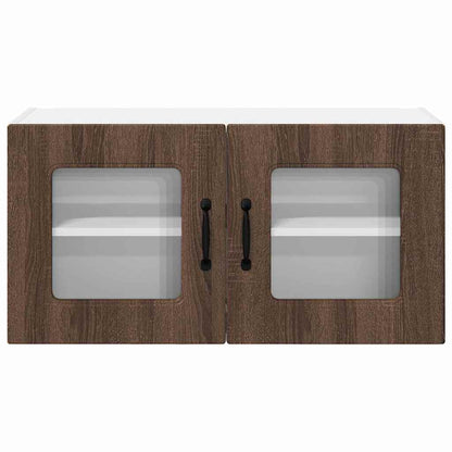 Kitchen Wall Cabinet Brown Oak 80 x 31 x 40 cm Engineered Wood