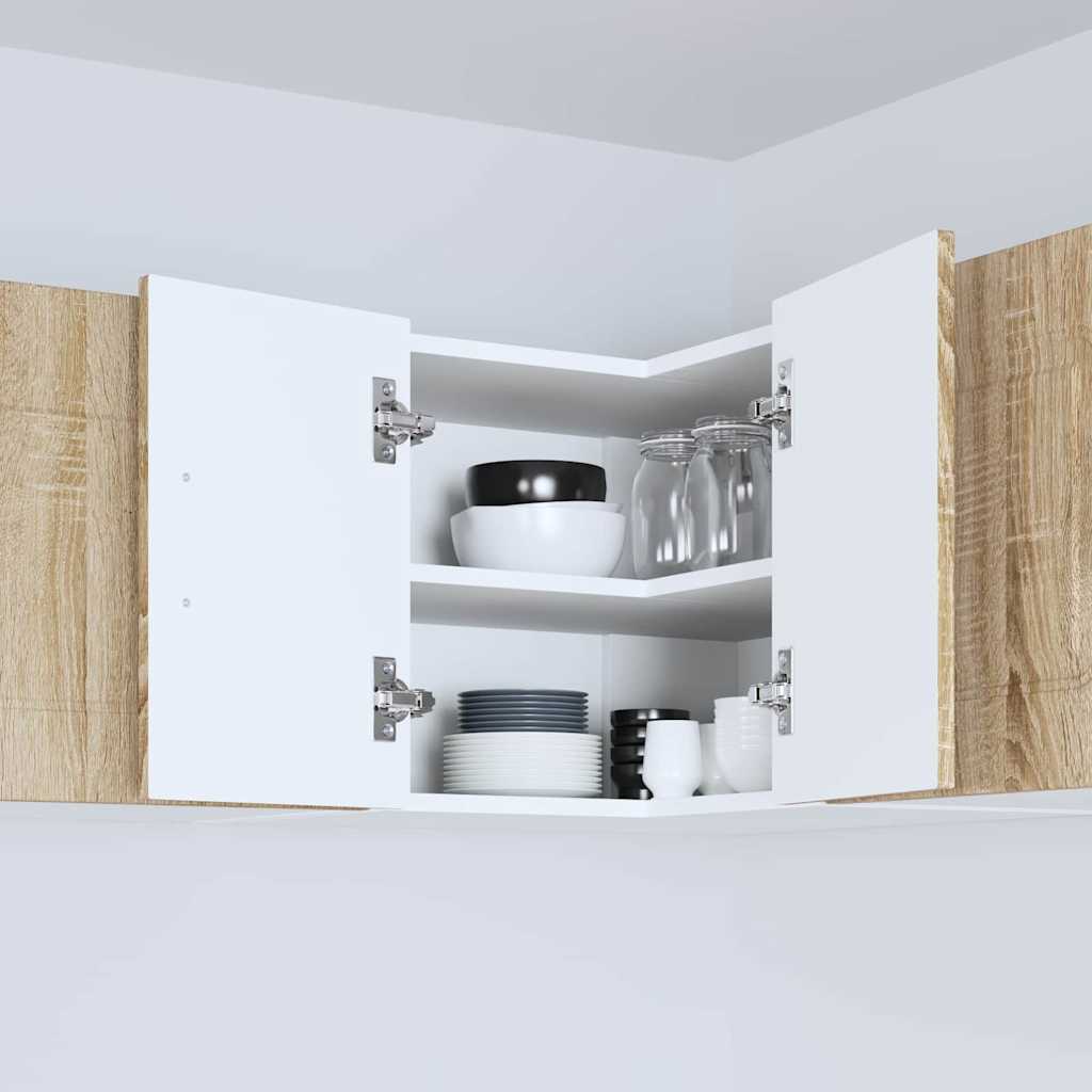 Kitchen Wall Cabinet Sonoma Oak 57 x 57 x 40 cm Engineered Wood