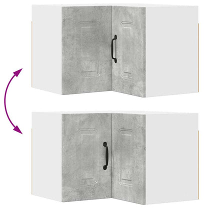 Kitchen Wall Cabinet with Shelf Concrete Grey 57 x 57 x 40 cm