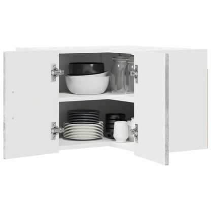 Kitchen Wall Cabinet with Shelf Concrete Grey 57 x 57 x 40 cm