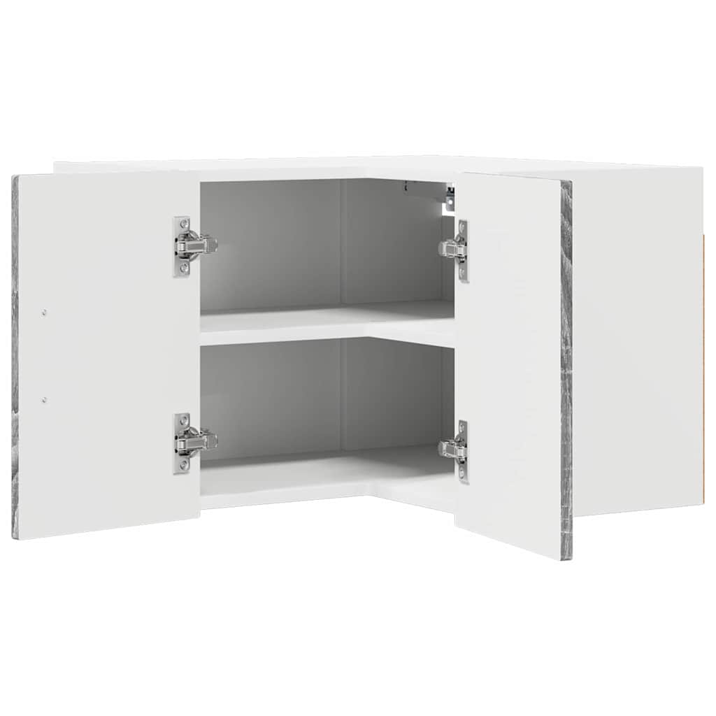 Kitchen Wall Cabinet with Shelf Grey Sonoma 57 x 57 x 40 cm