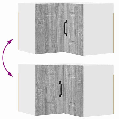 Kitchen Wall Cabinet with Shelf Grey Sonoma 57 x 57 x 40 cm