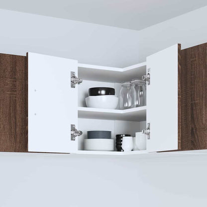 Kitchen Wall Cabinet Brown Oak 57 x 57 x 40 cm Engineered Wood