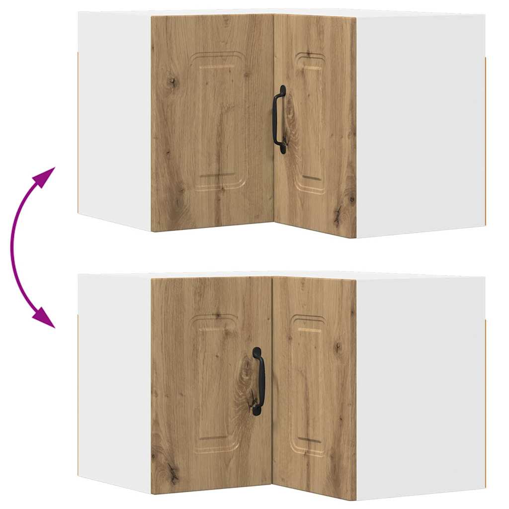 Kitchen Wall Cabinet with Shelf Artisan Oak 57 x 57 x 40 cm