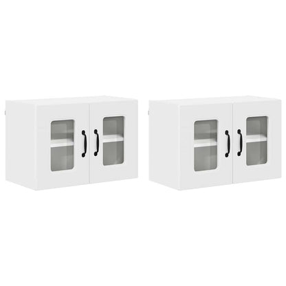Kitchen Wall Cabinet with Shelf 2 pcs White 60 x 31 x 40 cm