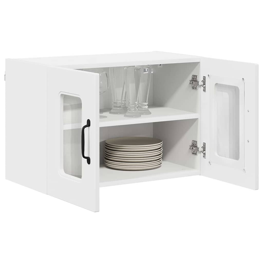 Kitchen Wall Cabinet with Shelf 2 pcs White 60 x 31 x 40 cm