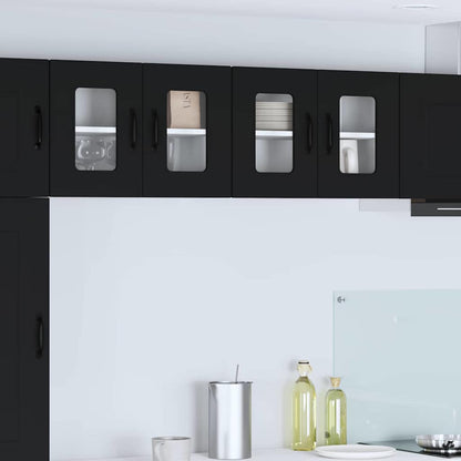 Kitchen Wall Cabinet Black 60 x 31 x 40 cm Engineered Wood