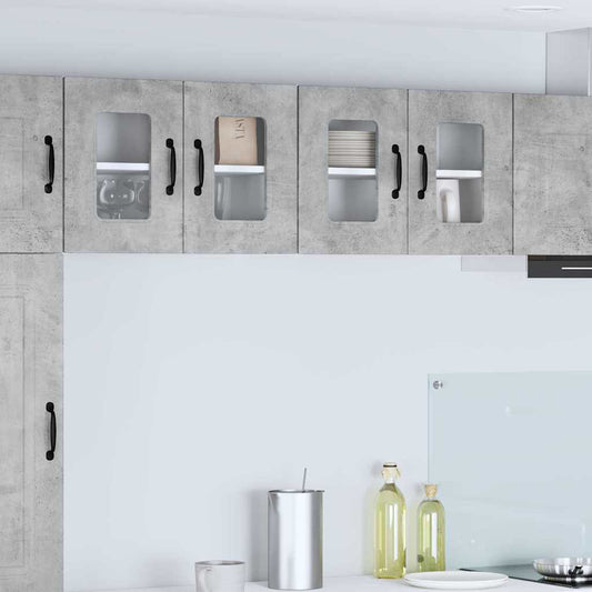 Kitchen Wall Cabinet with Shelf Concrete Grey 60 x 31 x 40 cm