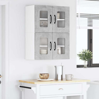 Kitchen Wall Cabinet with Shelf Concrete Grey 60 x 31 x 40 cm